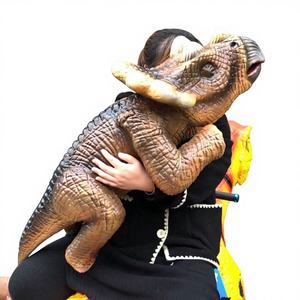 GECAI Resin Animatronic Dinosaur <b>Baby</b> Hand Puppet with Lifelike Sound Indoor/Outdoor Use Customizable for Kids - Product Image 1