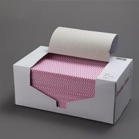 Usine personnalisé Spunlace tissu non tissé Viscose/Polyester impression traitement chiffon de nettoyage rouleau motif ondulé cuisine essuyer