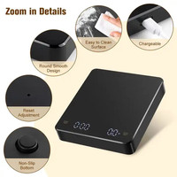 Timbangan Dapur Digital Mini USB-c Isi Ulang 3kg Dengan Fungsi Timer Otomatis Timbangan Kopi Tetes