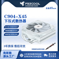 FEZCOOL C904-X45 Radiateur de refroidissement à quatre caloducs, ventilateur de processeur pour AM4 AM5 LGA 2011 1200 1700 X99