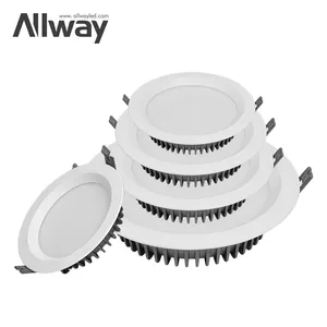 ALLWAY Best Price Small Modern Recessed Downlights 3w 5w 7w 9w 12w 20w 30w Led Light Panel