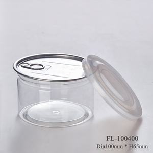 Kaleng Plastik Mudah Dibuka Transparan Kosong Kemasan Jagung Pop 150Ml Hingga 2500Ml dengan Tutup Aluminium - Product Image 2