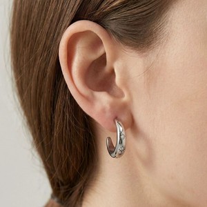<span class=keywords><strong>Orecchini</strong></span> a Cerchio in Acciaio Inossidabile Placcati Oro 18K PVD Senza Nichel con Zirconi a Forma di C per Orecchie Sensibili - Product Image 4