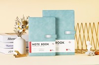 Carnet en cuir PU A5 résistant à l'eau avec boucle magnétique, journal ligné pour le bureau, l'école et l'usage quotidien