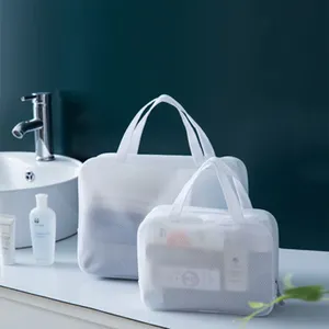 Eva — sac de maquillage, Transparent et imperméable, de grande capacité, Style nordique et minimaliste, pour produits cosmétiques et toilette, fourre-tout pour femmes,