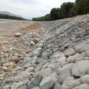 กรงรั้วเหล็กชุบสังกะสีแบบ100X80X30cm ตะแกรงตาข่ายเหล็กเคลือบ PVC มีรูสี่เหลี่ยมกรงรั้วหินแบบโค้งออกแบบได้ตามต้องการ - Product Image 6