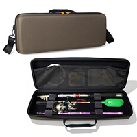 Sac rigide en EVA personnalisé de haute qualité, pratique à transporter, grande capacité pour accessoires de pêche, équipement de pêche, étui de rangement en EVA