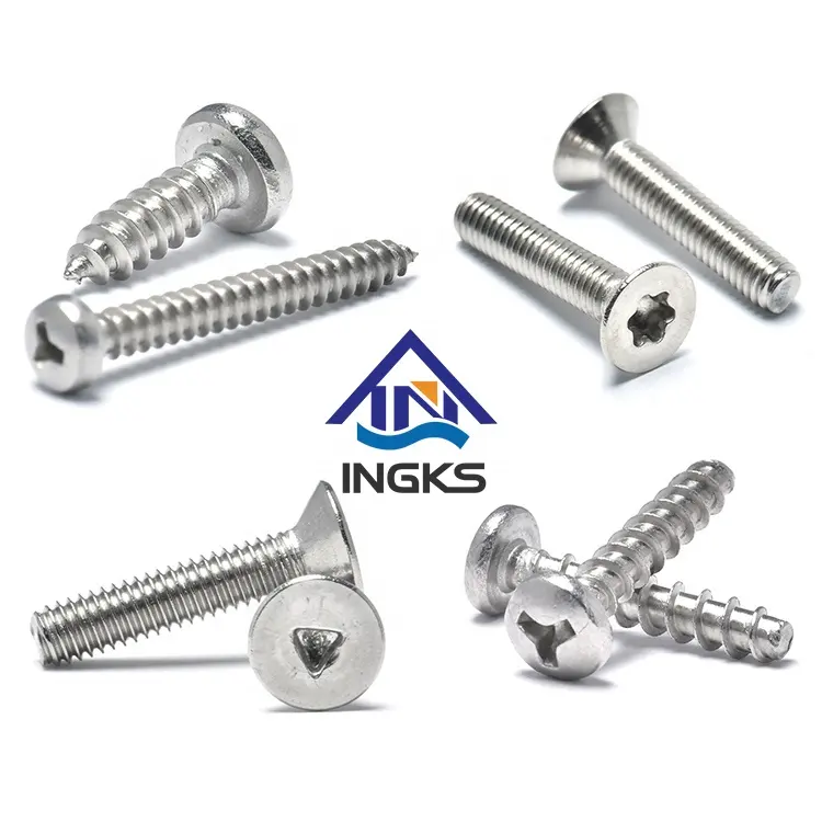 Inox Aço Inoxidável 304 316 Parafusos Anti-roubo Y Slot H Groove Machine Auto-roscante Perfuração Tamper Proof Security Screw