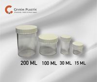 Botol Penyimpanan Plastik PP Transparan 200ml Grosir, Kedap Udara, Anti Bocor, Tutup Sekrup, Label Custom, Untuk Kosmetik, Krim Mata, Perjalanan, Kerajinan Tangan