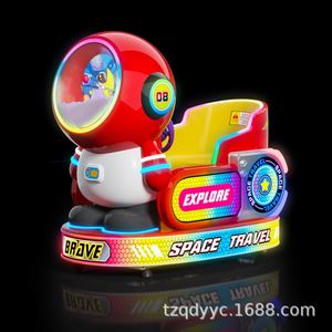 Venta al por mayor: Coche eléctrico infantil balancín con pantalla grande MP5, modelo Astronauta, de la serie Coining Kiddie Rides para centros de juego y parques de atracciones. - Product Image 4