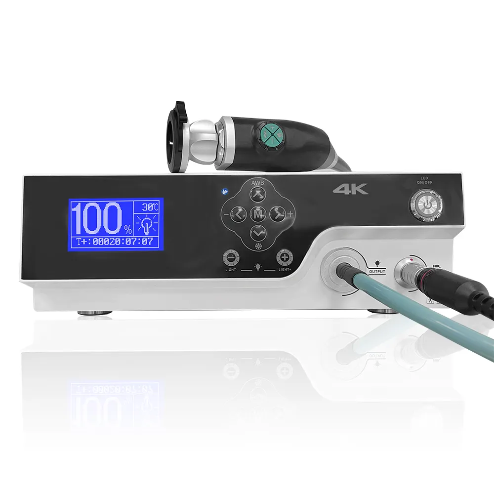 Işık kaynağı ile FHD 1080P tıbbi dijital Video ENT endoskop kamera entegre endoskop kamera sistemi