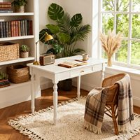 Bureau d'écriture pliable en bois massif moderne et durable avec tiroirs, mobilier classique pour la maison, le bureau, la chambre et l'étude, vente en gros