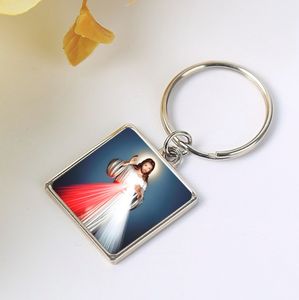 Grosir Pabrik GIVELUCK gantungan kunci Virgin Mary & Yesus Aksesori stiker karakter campuran seng religius - Product Image 2