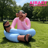 Modèle de figurine gonflable géante personnalisée pour la publicité extérieure, promotion de marque, personnage gonflable artistique de grande taille pour les événements