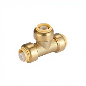 Conector Push-Fit de 3/4" de Baja Presión, Pulido, Tipo T, para Conectar Tuberías PEX/<span class=keywords><strong>Cobre</strong></span>/<span class=keywords><strong>CPVC</strong></span> con Herraje de Desconexión (PF114) - Product Image 3