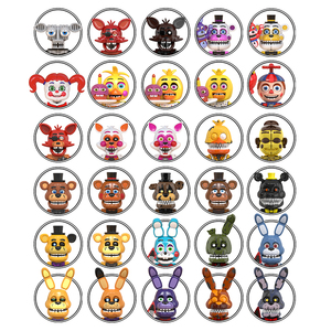 FNAF Freddy Bonnie Chica Foxy Midnight Bear Stage MOC, Sets de Bloques de Construcción, Juguetes Miniatura para Niños, WM6074-WM6173 - Product Image 1