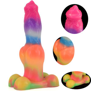Juguete Sexual Luminoso YOCY, Nuevo Producto, Fantasía de <span class=keywords><strong>Pastor</strong></span> Alemán, Pene Animal, Perro Sangriento con Nudo Grande para Mujeres, Masturbación, Tapón Anal - Product Image 2