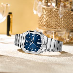 Reloj Reward Square Week para Hombre, Correa de Acero Sólido Simple con Cierre de Mariposa, Modelo RD613377M, Reloj Masculino - Product Image 2