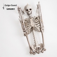 Réplique de squelette d'Halloween, best-seller transfrontalier, 165 cm, en plastique, accessoire pour maison hantée et escape room, pour décoration, fabriqué en Chine, pour intérieur