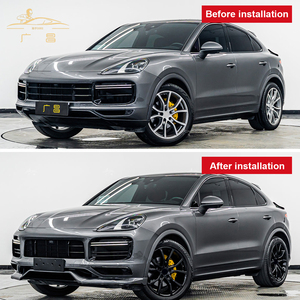 Kit carrosserie <span class=keywords><strong>Cayenne</strong></span> pour <span class=keywords><strong>Porsche</strong></span> <span class=keywords><strong>Cayenne</strong></span> 9Y0.1 2018-2023 ans, modèle Turbos amélioré comprenant des pare-chocs avant arrière et un diffuseur de lèvres TKT - Product Image 3