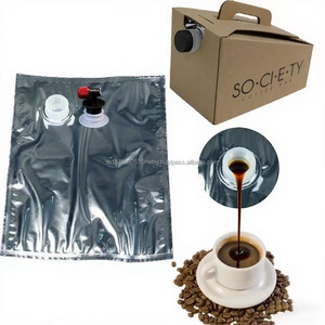 Custom Printed Aluminum Foil <b>Coffee</b> Bag Stand Up Packaging Pouch with Handle for Roasted Beans - Product Image 1