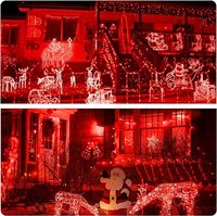 Ampoule rouge 15W équivalent G45 Globe LED Noël 1W couleur nuit Mini Edison E26 vacances chaîne fée humeur lumières décor