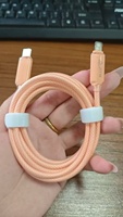Kabel USB Type-C Tembaga Murni Berkualitas Tinggi Pd27w 3A Pengisian Cepat untuk Ponsel IOS dengan Selubung PVC Langsung dari Pabrik