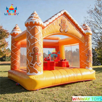 Nouvelle conception de château gonflable de Noël en PVC personnalisé pour les enfants, idéal pour les fêtes de fin d'année
