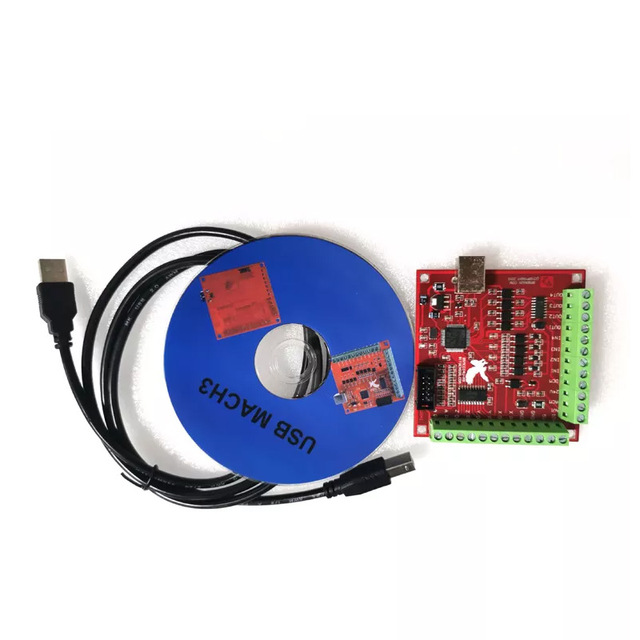 MACH3 Motion Control Card 4 Axis 100Khz Super-power USB Interface Engraving Machine Control Board CNC Interface Board