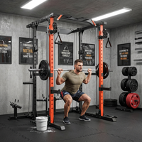 Équipement de fitness multifonctionnel Dav en aluminium noir pour salle de sport à domicile avec capacité multi-stations