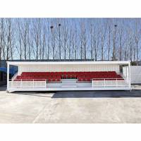 Siège de tribune VIP commercial extérieur pour stade, siège en métal creux moulé par soufflage pour terrain de sport extérieur, tribune portable à vendre