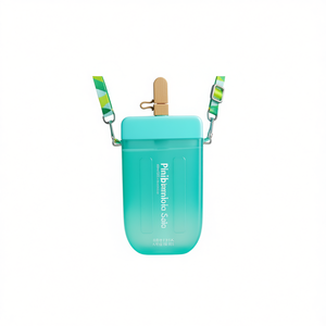 Botella Myrva Palette con Tapa Abatible de Plástico y Correa, Diseño Minimalista, Unisex, Regalo para el Regreso a Clases, Botella para Bebidas de Camping - Product Image 1