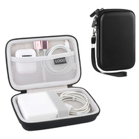 Tas Jinjing Anti Air Khusus untuk Perjalanan, Kompatibel dengan Pengisi Daya Air Pro, Adaptor Daya MagSafe, Adaptor USB Multiport, EVA Keras