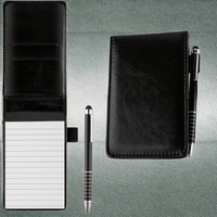Petit carnet en cuir A7, stylo métallique, vente en gros, mini carnet de poche pour les mémos quotidiens, le travail de bureau, le travail professionnel, bloc-notes promotionnel