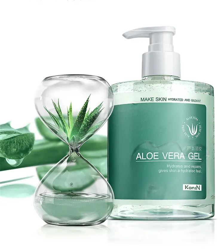 Private Label 100% reines natürliches Bio Beruhigendes Gel Entfernen Sie Akne Feuchtigkeit spendende Hautpflege Aloe Vera Gel