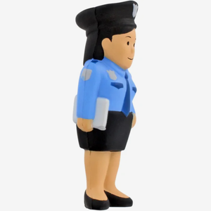 Palline Antistress Personalizzate a Forma di Poliziotta con Logo Stampato, Giocattoli da Spremere per Regali Promozionali - Product Image 2