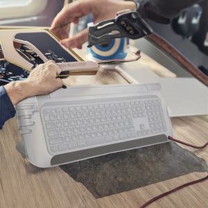 Promotional <b>Thickness</b> Ergonomic Soft Black White Gold Silver Keyboard Memory <b>Foam</b> Wrist Rest Pad for Travel Agency Automotive - Product Image 3