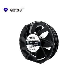Ventilador Axial para Ductos QFDJ de 18 Pulgadas, 12-24V, Aspas de Plástico Gris para Ventilación y Deshumidificación - Product Image 2