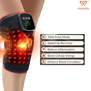 อุปกรณ์พยุงเข่า PAKISS พร้อมการบำบัดด้วยแสงสีแดง ความยาวคลื่น 660 นาโนเมตร และ 850 นาโนเมตร 5 โหมด และระบบทำความร้อน - บรรเทาอาการปวดและฟื้นฟู - Product Image 1