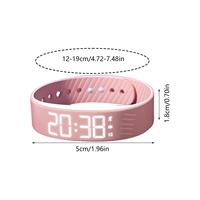 Gelang Pintar AMOLED Digital Tahan Air Jam Pintar Smartband Pemantau Langkah Lari Pengingat Alarm Getaran