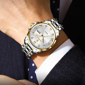 <span class=keywords><strong>Reloj</strong></span> de Pulsera POEDAGAR 883 para Hombre, con Fecha y Semana, Correa de Acero Inoxidable, <span class=keywords><strong>Reloj</strong></span> de Moda Masculino, Resistente al Agua, Luminoso, de Cuarzo - Product Image 3