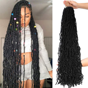 Capelli sintetici a buon mercato Nu finti Locs trecce treccia <span class=keywords><strong>Janet</strong></span> radici africane lunghe Nu finte Locs 18 22 30 36 pollici - Product Image 1