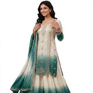 CETTE SAISON DE MARIAGES, PORTEZ NOTRE MAGNIFIQUE TOP BRODÉ À PAILLETTES, PLAZZO ET DUPATTA - Product Image 1