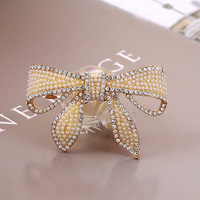 Vente en gros usine Nouveauté Pince à cheveux en alliage de zinc rouge cerise, style coréen, pour mèches rebelles et franges, pince latérale pour femme