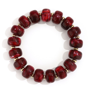 <span class=keywords><strong>Bracelet</strong></span> extensible en acrylique personnalisé avec perles, <span class=keywords><strong>bracelet</strong></span> extensible en acrylique coloré pour femmes et filles - Product Image 3