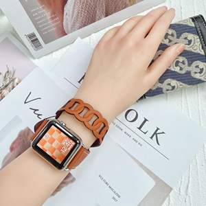 <span class=keywords><strong>Bracelet</strong></span> en <span class=keywords><strong>cuir</strong></span> pour <span class=keywords><strong>Apple</strong></span> <span class=keywords><strong>Watch</strong></span> Band 38mm 40mm 42mm 44mm Mode Hommes Femmes <span class=keywords><strong>Bracelet</strong></span> pour IWatch Series 7 6 5 4 3 2 1 - Product Image 5