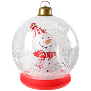 Giant <strong>Xmas</strong> Ball <strong>Decorations</strong> Outdoor <strong>Inflatables</strong> Christmas PVC Decorated Ball with LED Light for Yard Lawn Tree Porch Pool - Product Image 1