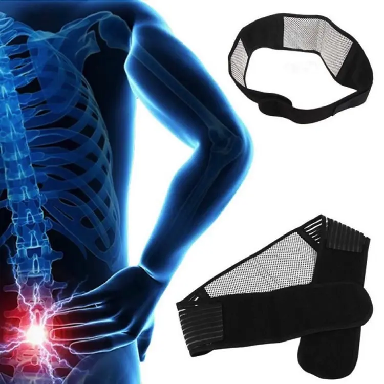 Breathable Support Back Health Care Self-heating Magnetic Therapy Waist Belt With Adjustable Strap
