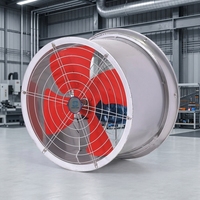 Ventilateur axial à quatre pôles pour conduits, idéal pour la ventilation des entrepôts et ateliers, haute efficacité, faible bruit, unité de circulation d'air industrielle