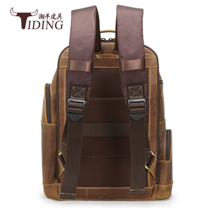 Tiding Genuine Leather <b>Backpack</b> 20-35L Breathable Men's Travel Outdoor <b>Backpack</b> - Product Image 2